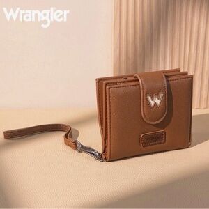Wrangler Tan Wallet with Wrist Strap